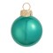 Whitehurst Large Pearl Finish Glass Christmas Ball Ornaments - 6" (150mm) - Turquoise Green -2ct